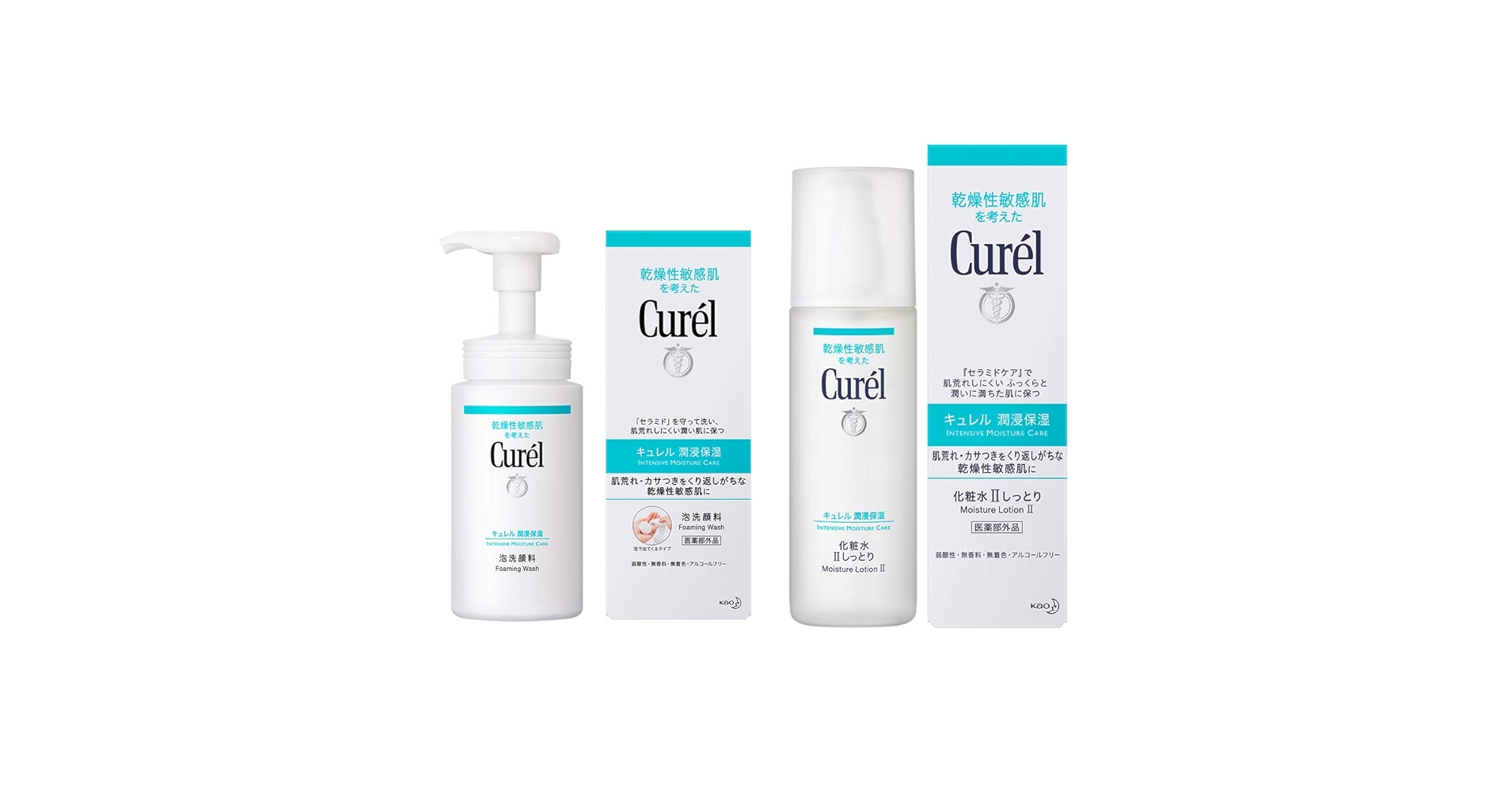 Amazon | キュレル 泡洗顔料 150ml & 化粧水 II (しっとり